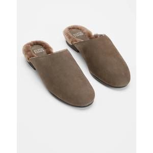 NEW EILEEN FISHER gwen tumbled nubuck mule in brown
